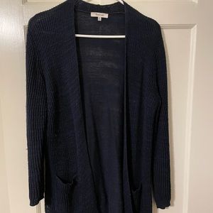 Long navy Madewell cardigan